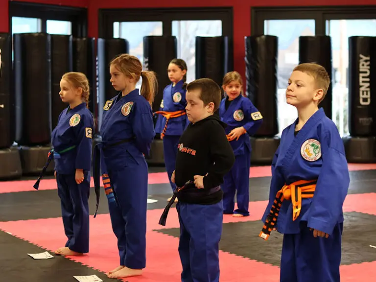 kids practicing martial arts in Judson, building confidence, focus, and discipline through Hudson training.